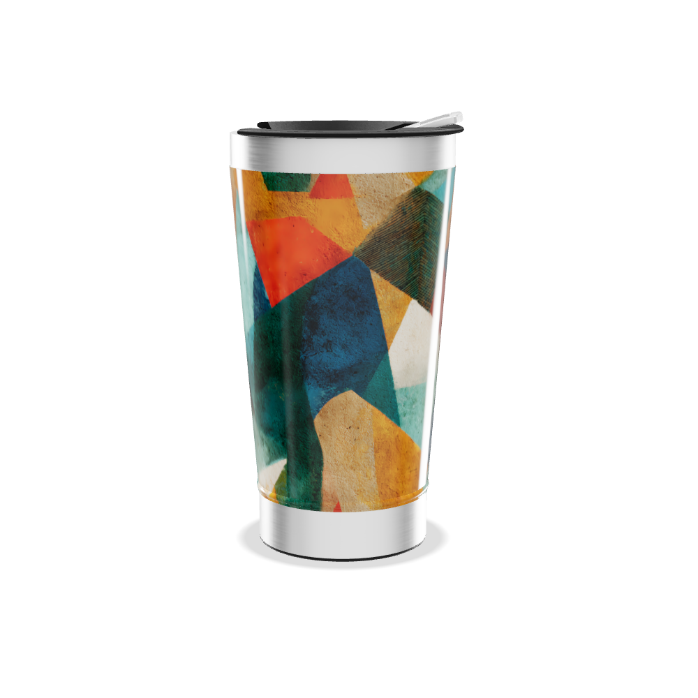 Copo Térmico - Estampa Geométrica Colorida