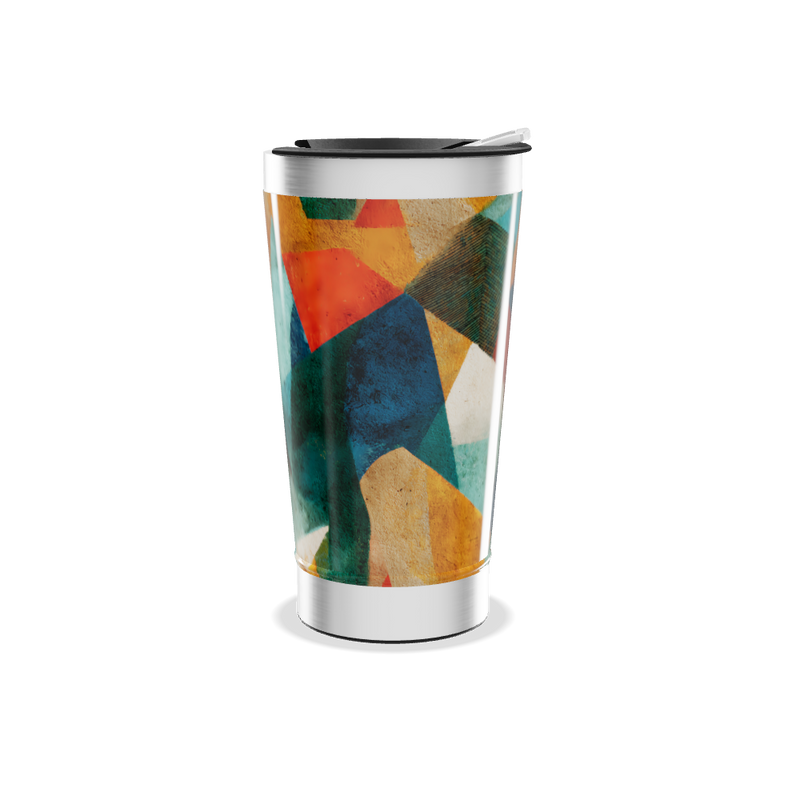Copo Térmico - Estampa Geométrica Colorida