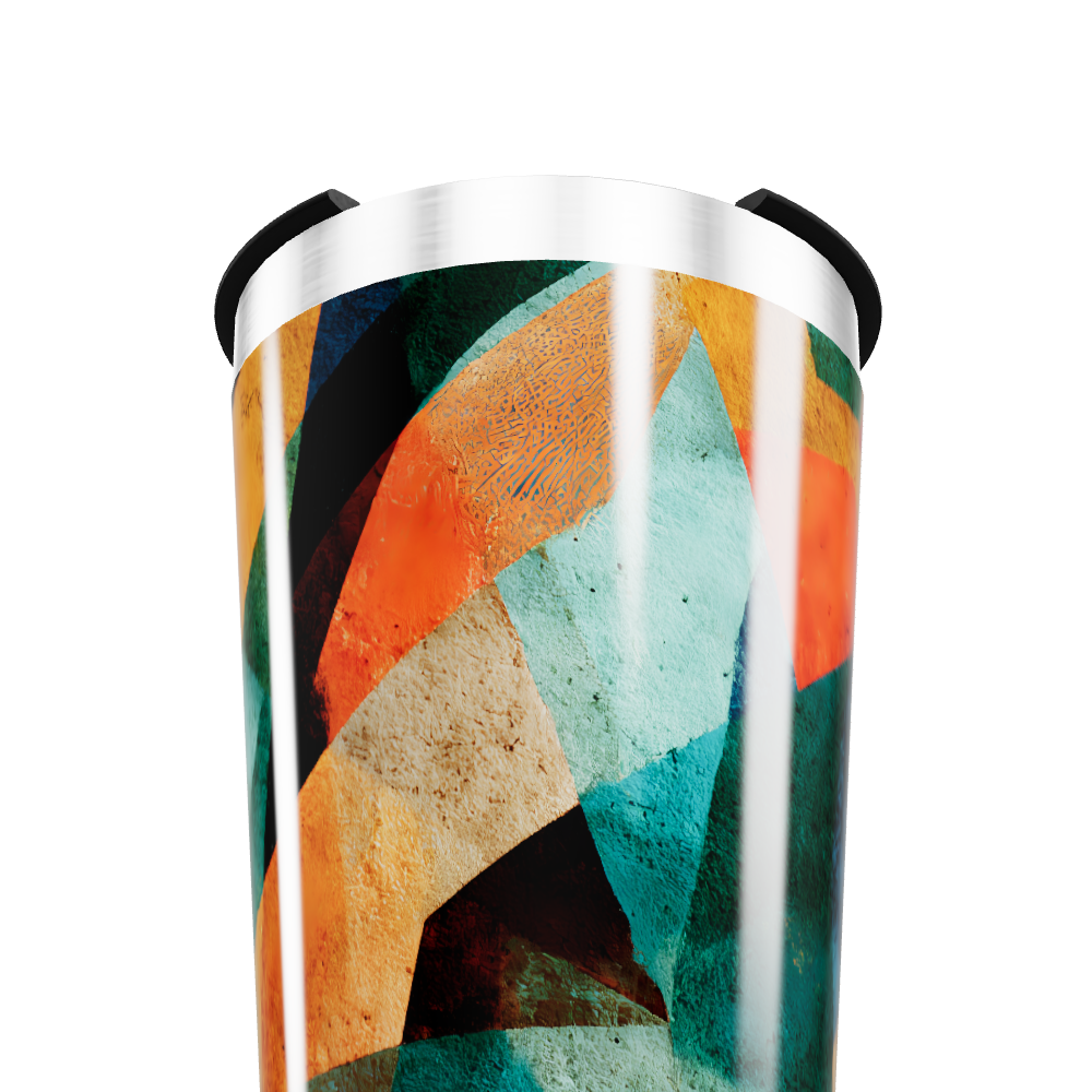 Copo Térmico - Estampa Geométrica Colorida