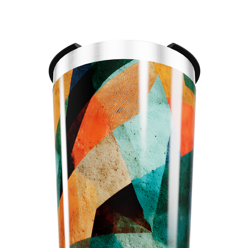 Copo Térmico - Estampa Geométrica Colorida