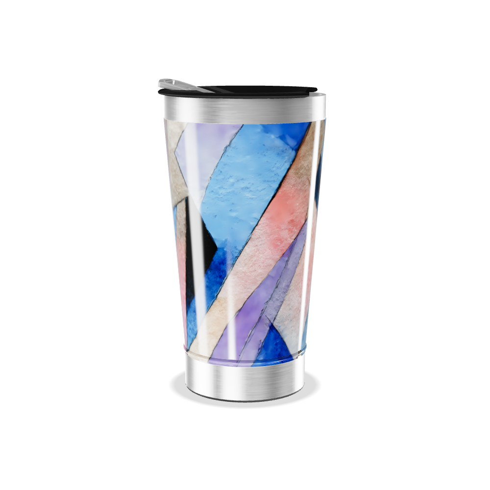 Copo Térmico - Estampa Colorida Geométrica