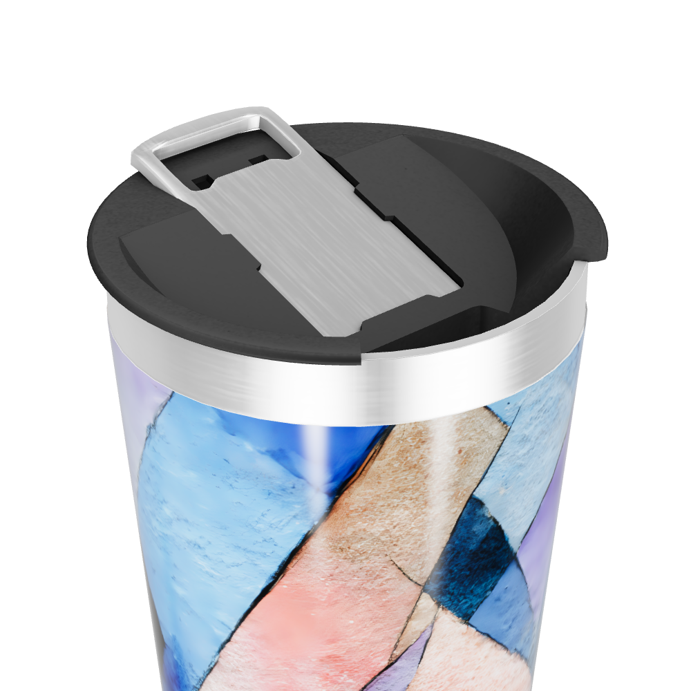 Copo Térmico - Estampa Colorida Geométrica