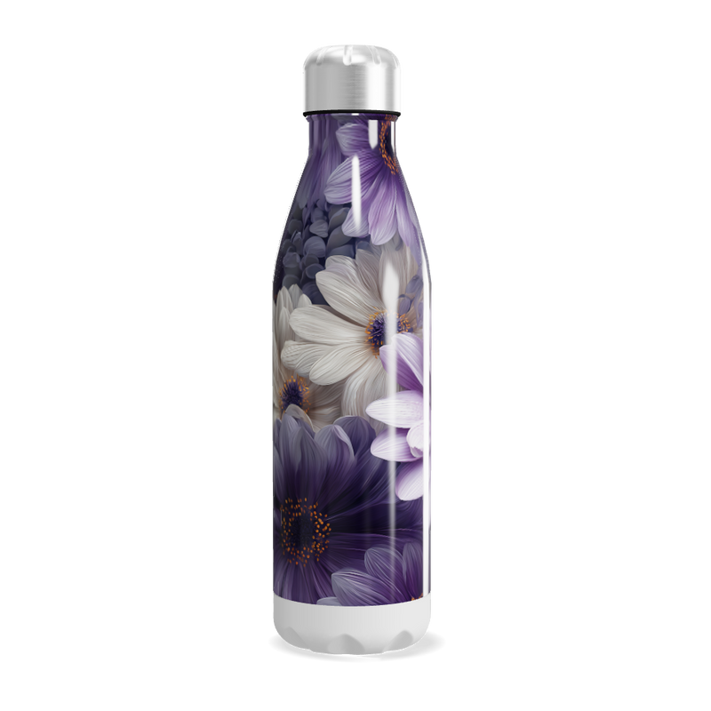 Garrafa Inox - Floral Roxa 750ml