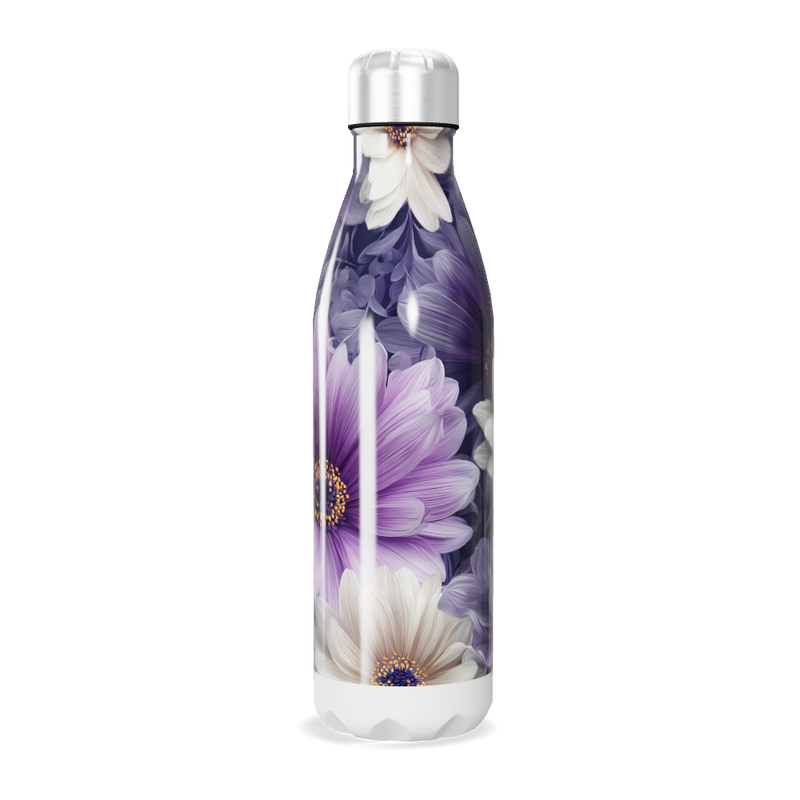 Garrafa Inox - Floral Roxa 750ml