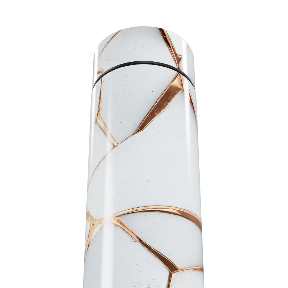 Garrafa Térmica Touch - Marmorizada Branca