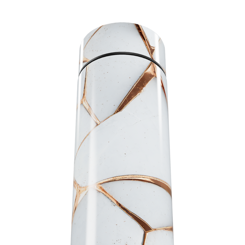 Garrafa Térmica Touch - Marmorizada Branca