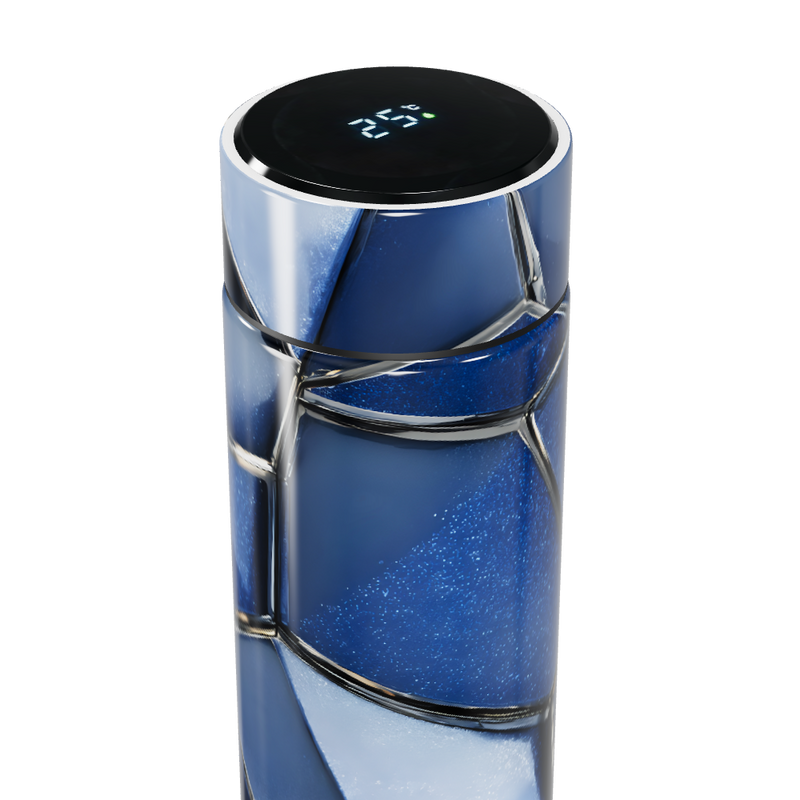 Garrafa Térmica Touch - Azul Vidro Temperado