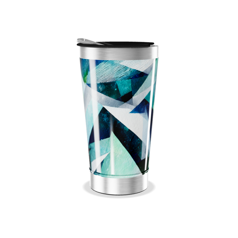Copo Térmico - Estampa Geométrica Colorida