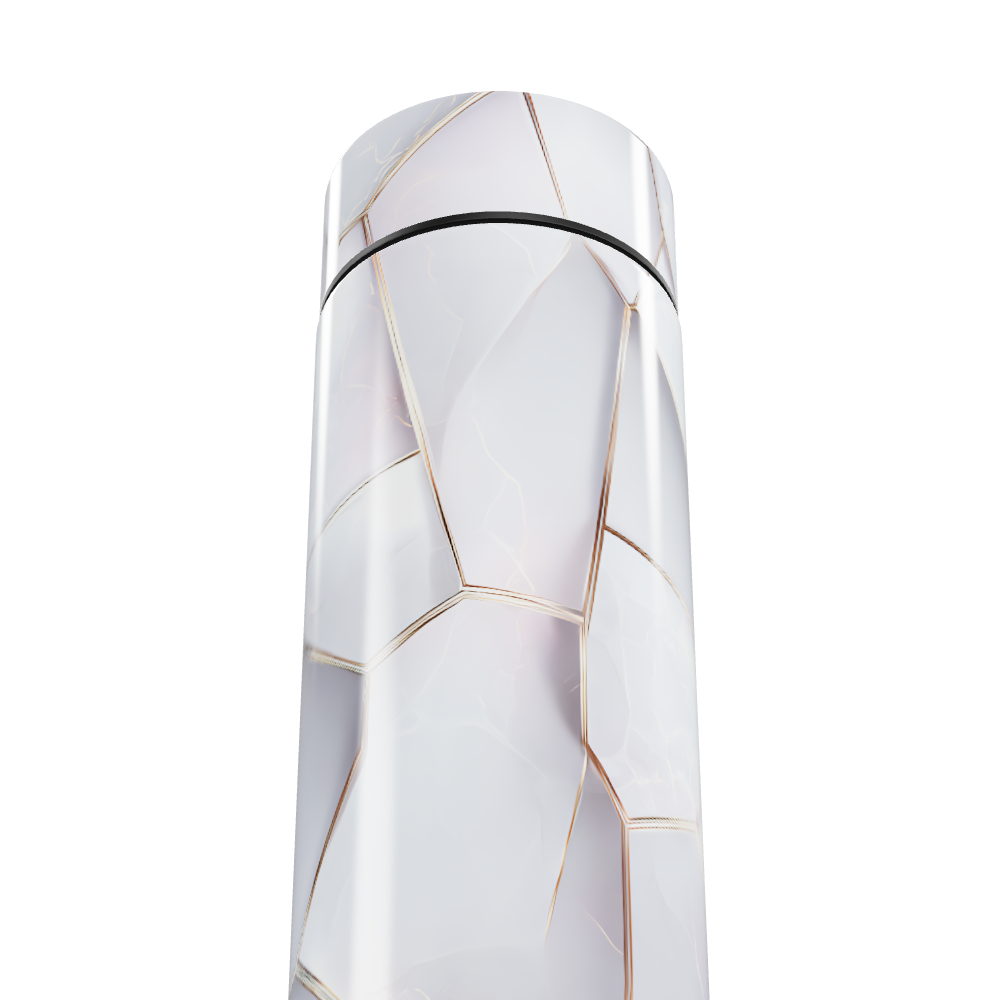 Garrafa Térmica Touch - Mármore Branco Digital