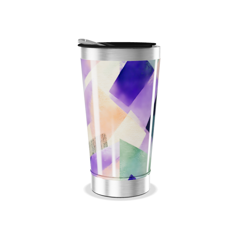 Copo Térmico - Estampa Geométrica Colorida