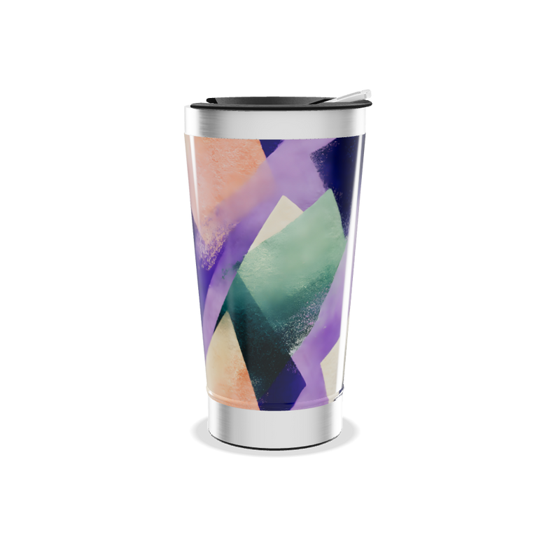 Copo Térmico - Estampa Geométrica Colorida