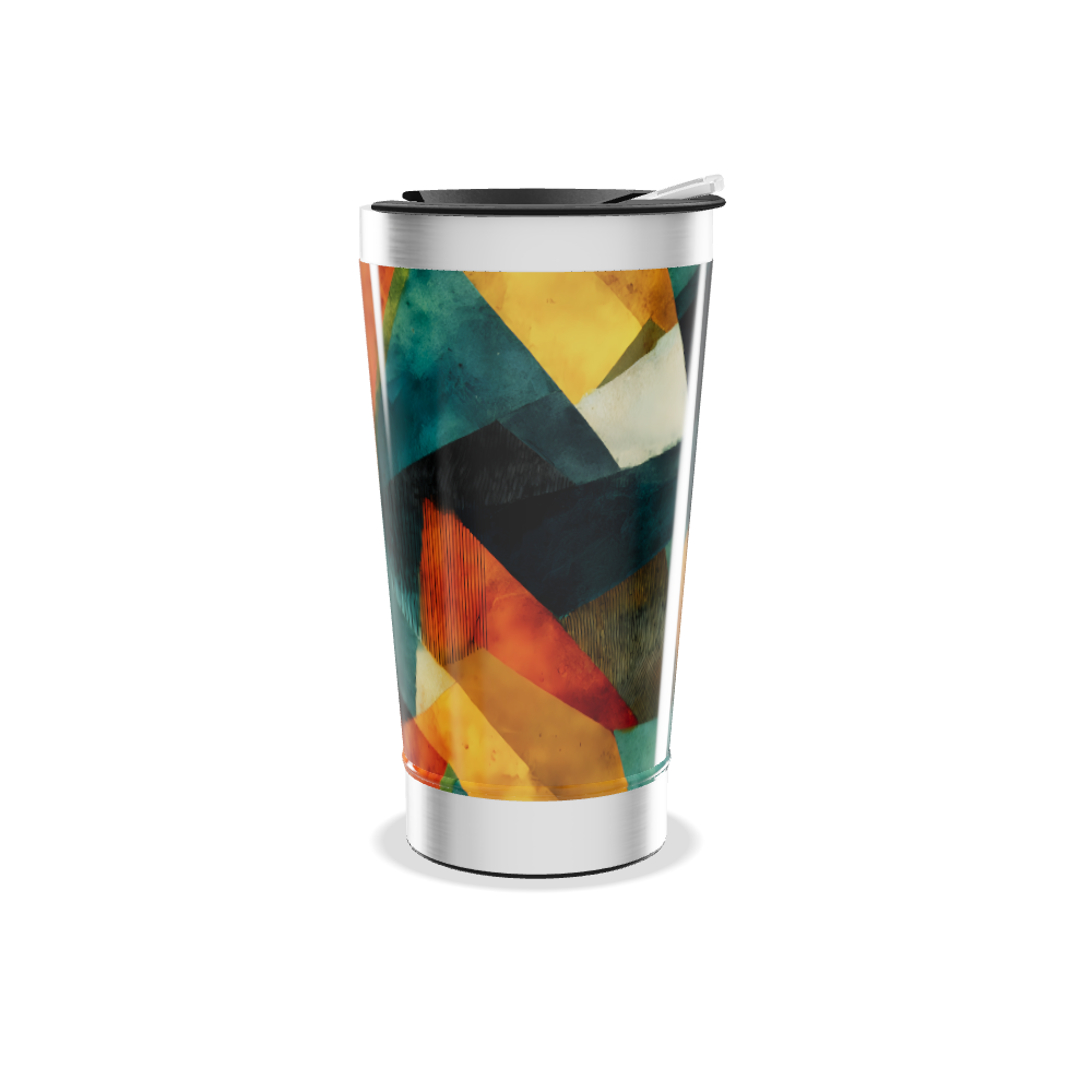 Copo Térmico - Geométrico Colorido Inox