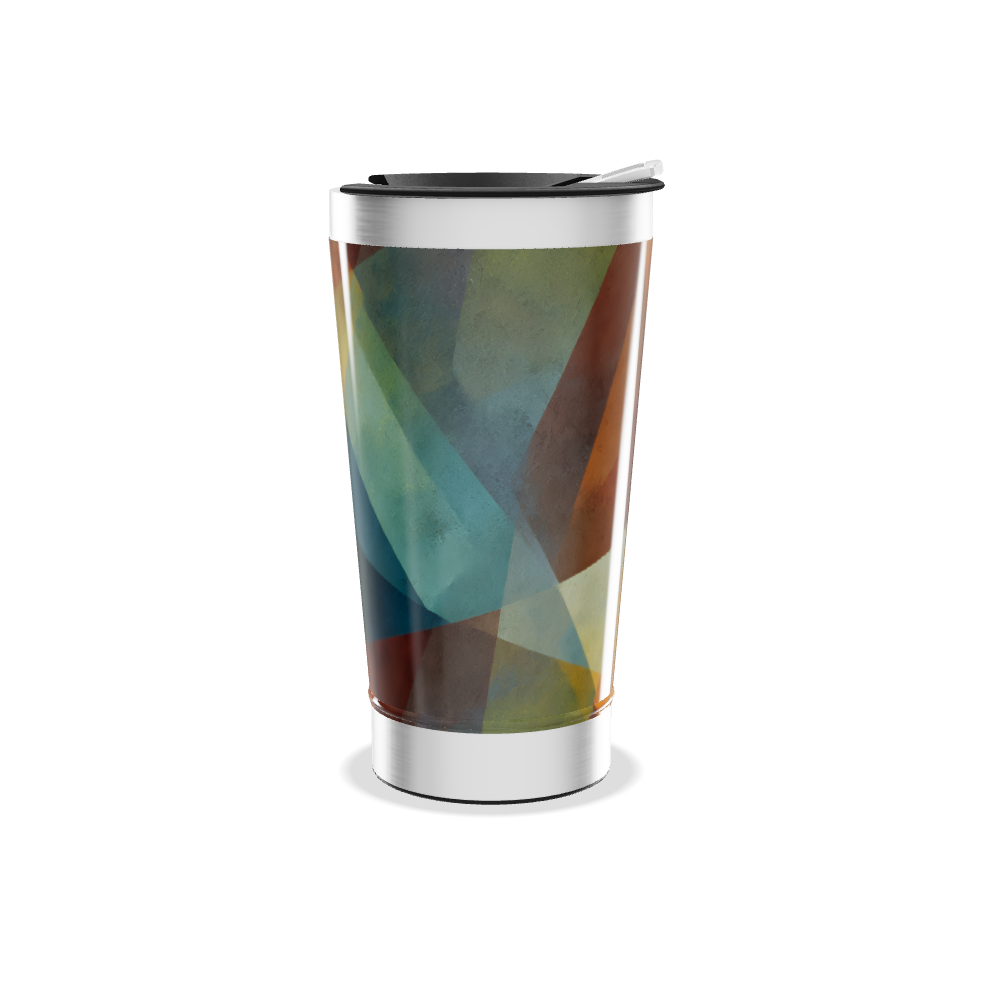 Copo Térmico - Estampa Geométrica Colorida