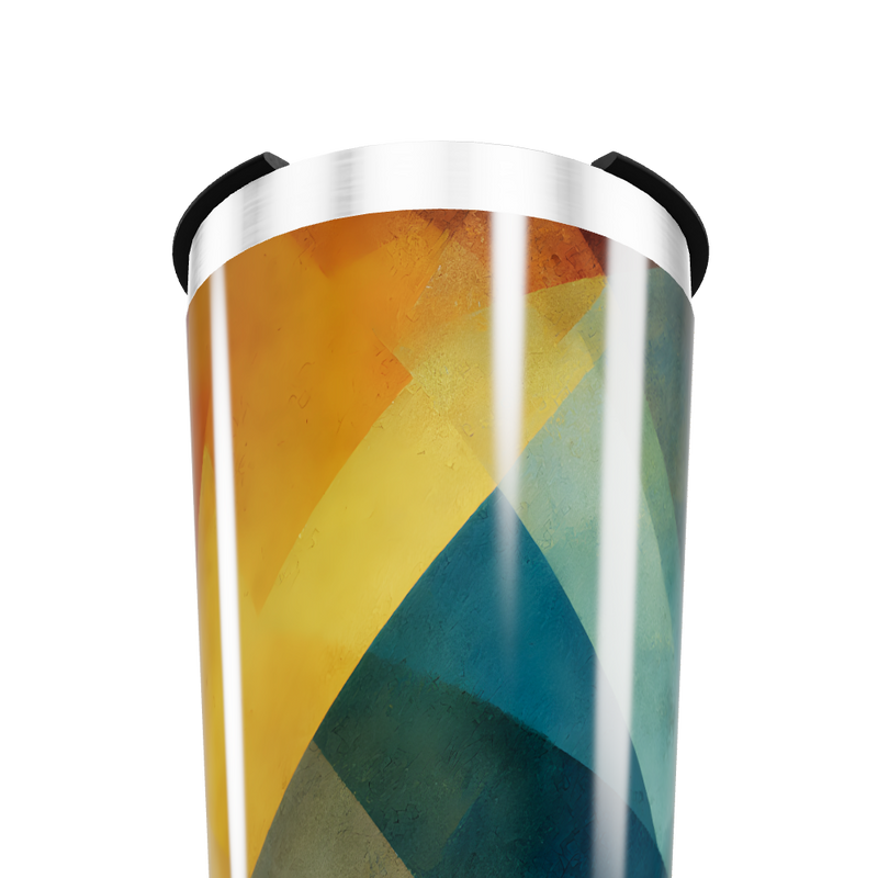 Copo Térmico - Estampa Geométrica Colorida