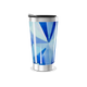 Copo Térmico - Azul Geométrico Aço Inox
