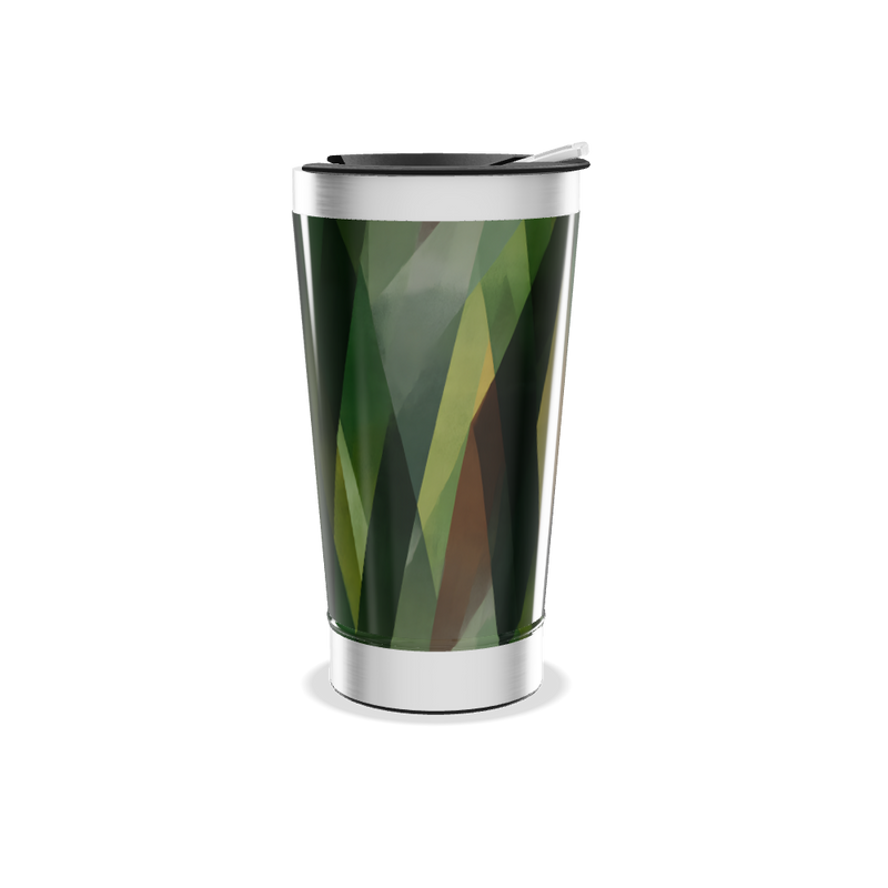 Copo Térmico - Verde Geométrico Inox