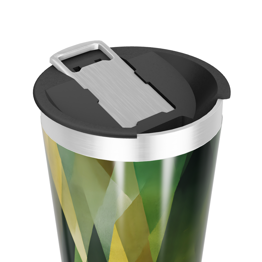 Copo Térmico - Verde Geométrico Inox