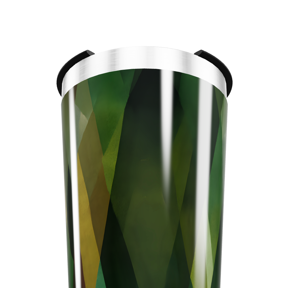 Copo Térmico - Verde Geométrico Inox