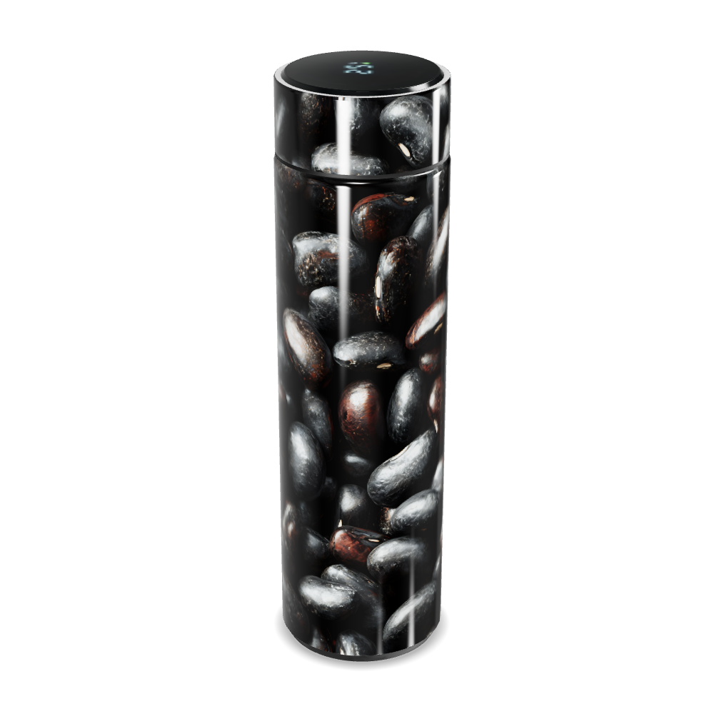 Garrafa Térmica Touch - Grãos Preto Inox