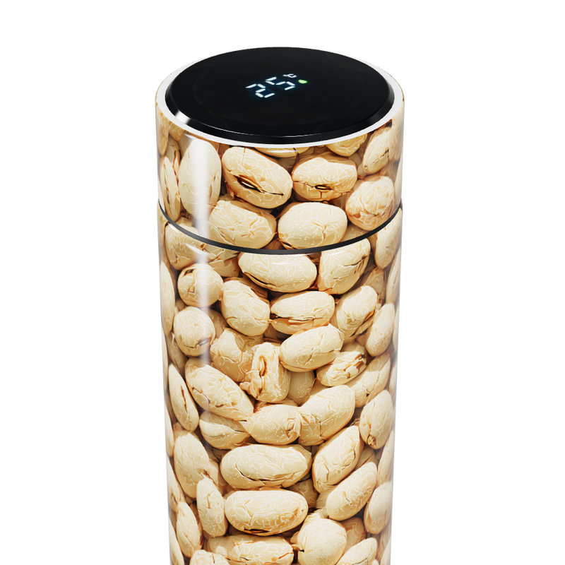 Garrafa Térmica Touch - Estampa Grãos Cafés