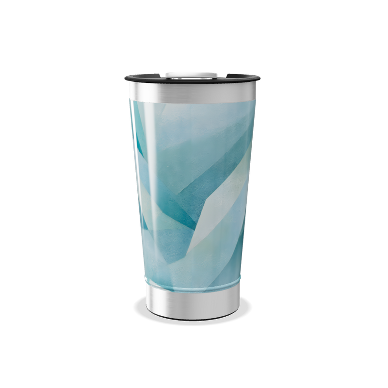 Copo Térmico - Geométrico Azul Aço Inox