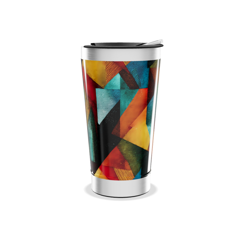 Copo Térmico - Estampa Geométrica Colorida