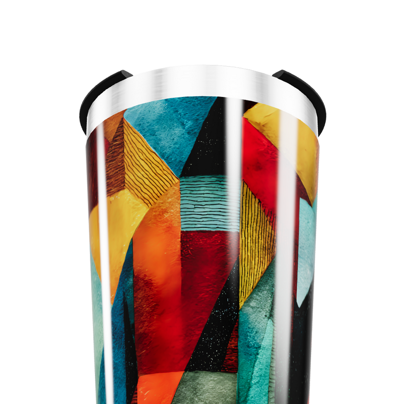 Copo Térmico - Estampa Geométrica Colorida