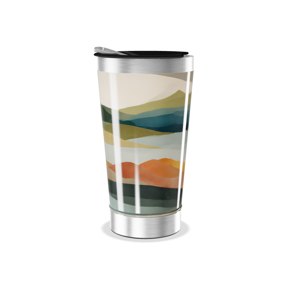 Copo Térmico - Paisagem Colorida Inox