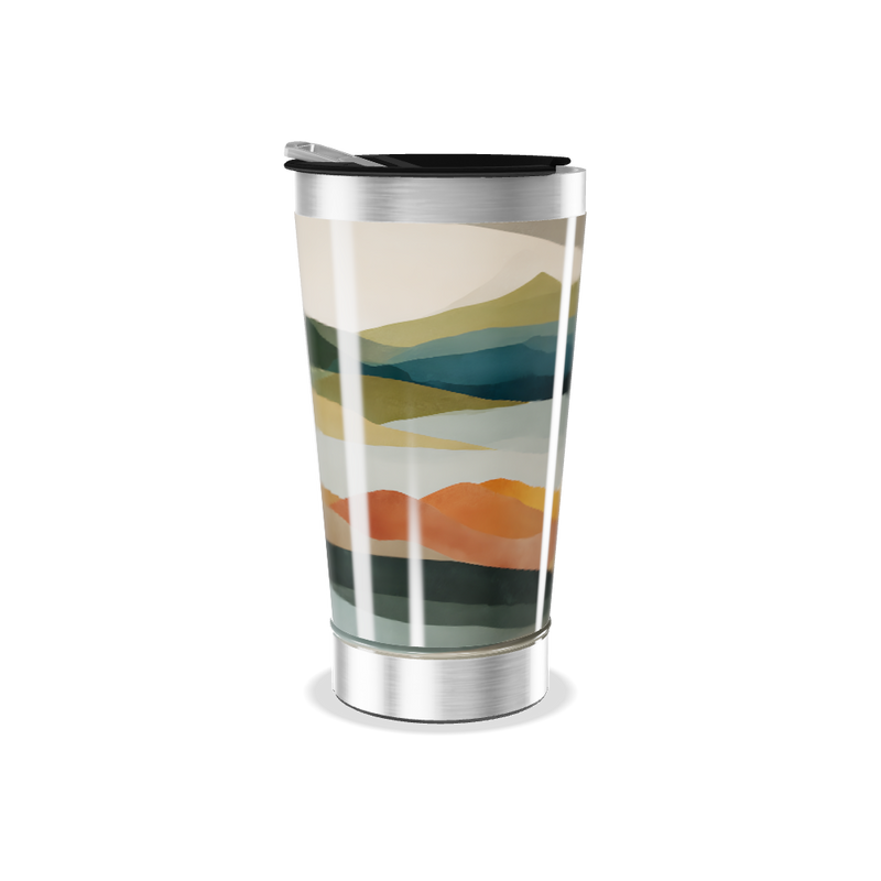 Copo Térmico - Paisagem Colorida Inox