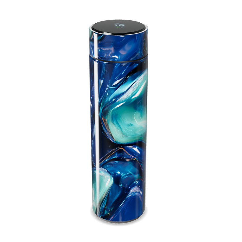 Garrafa Térmica Touch - Azul Marmorizada Inox