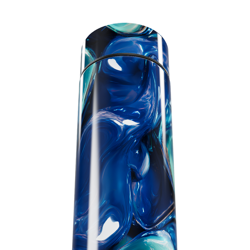 Garrafa Térmica Touch - Azul Marmorizada Inox