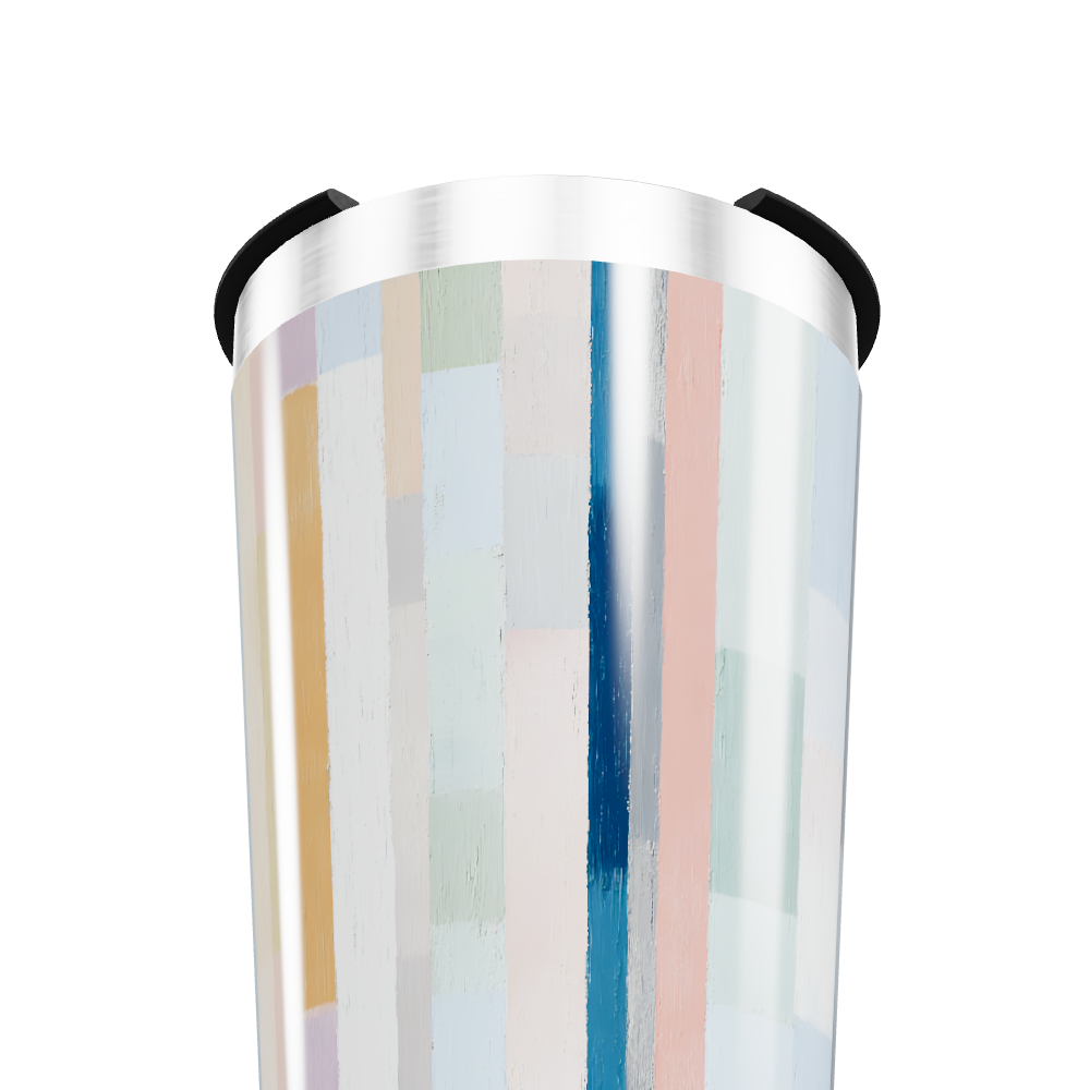 Copo Térmico - Listrado Multicolorido Inox