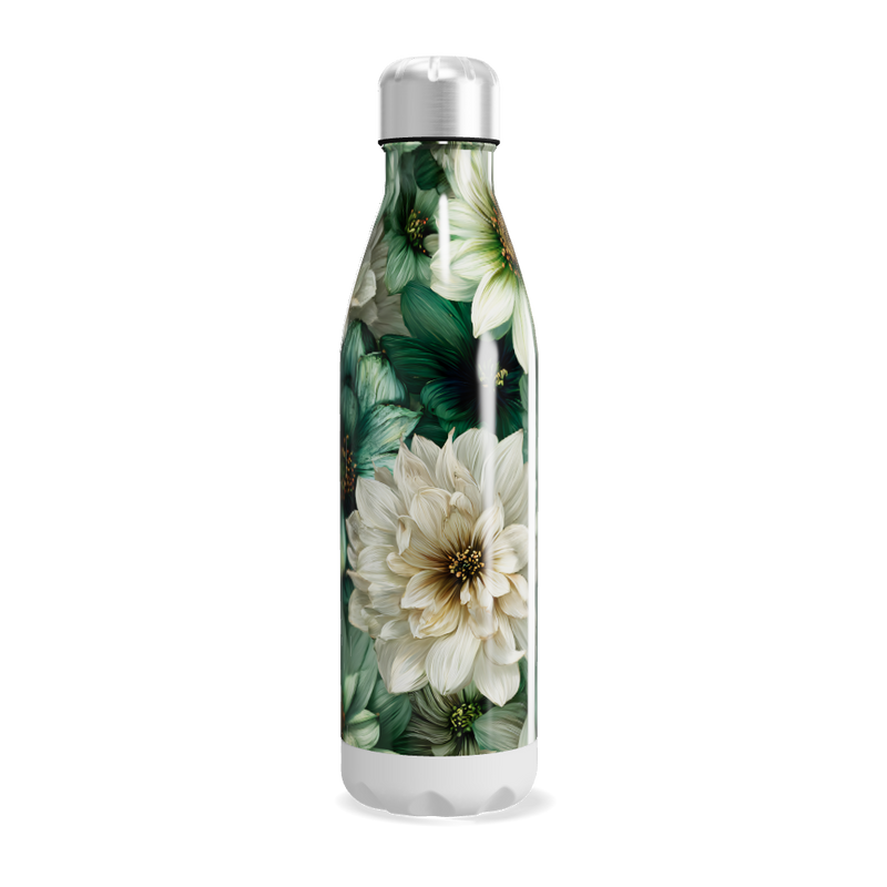 Garrafa Inox - Floral Verde