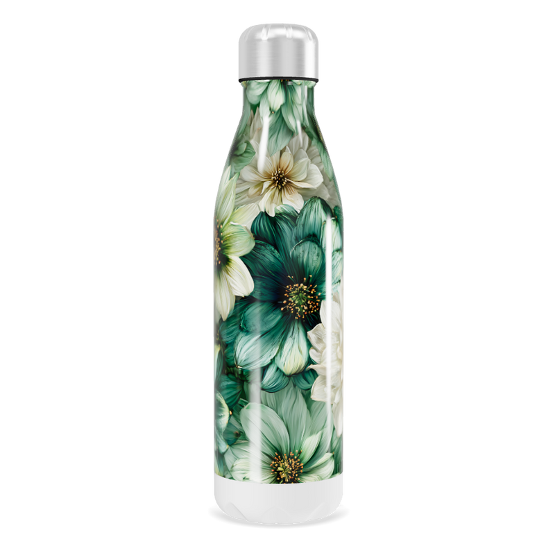 Garrafa Inox - Floral Verde