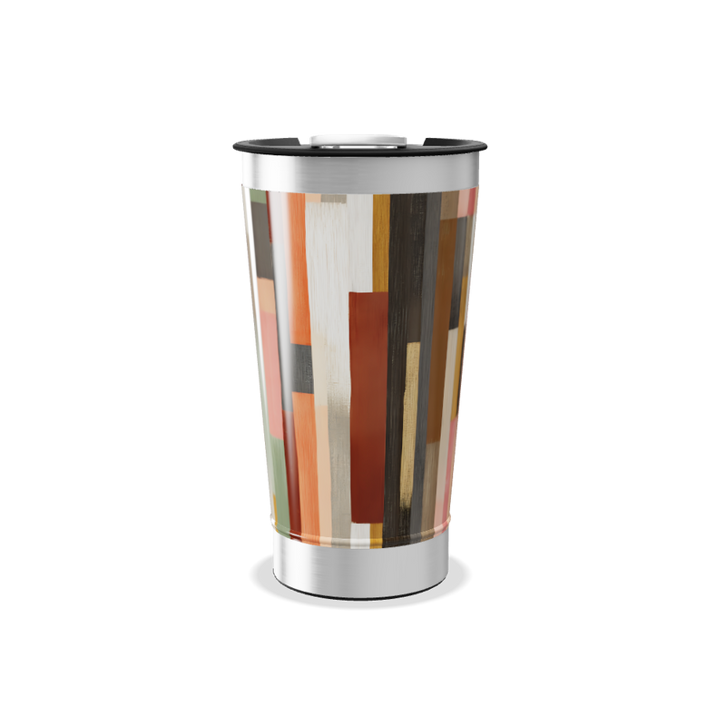 Copo Térmico - Estampa Colorida Abstrata