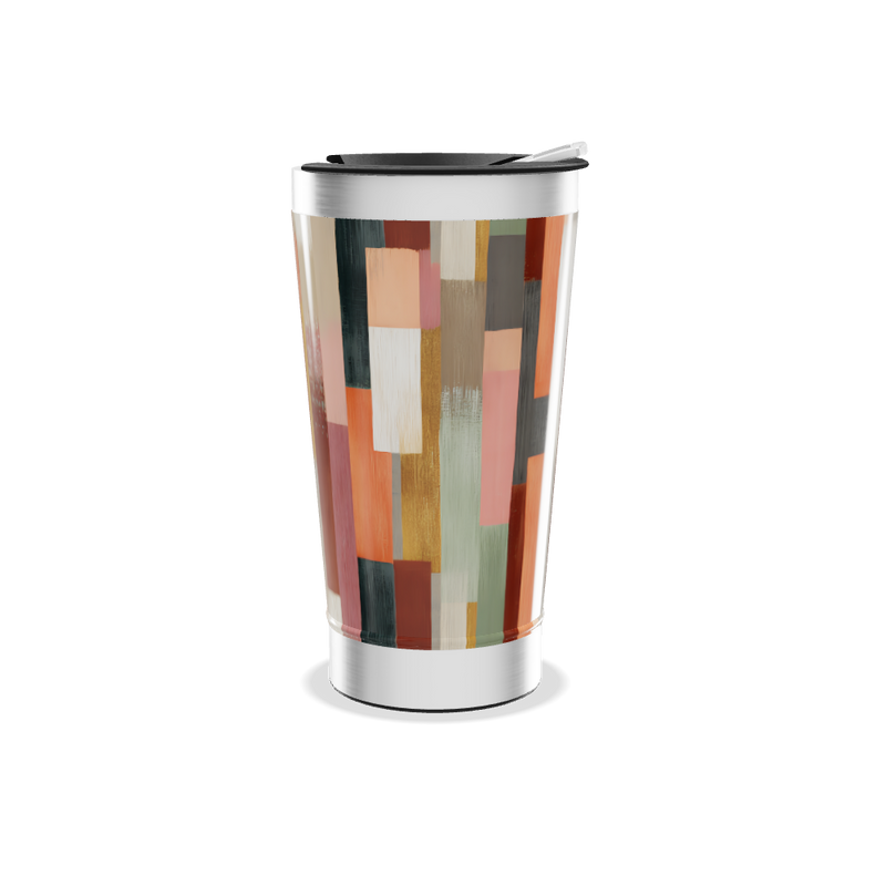 Copo Térmico - Estampa Colorida Abstrata