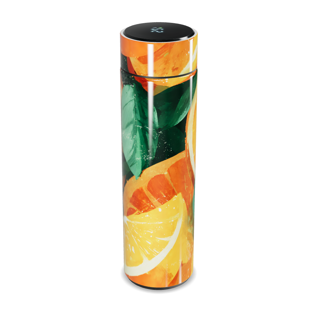 Garrafa Térmica Touch - Estampa Frutas Cítricas