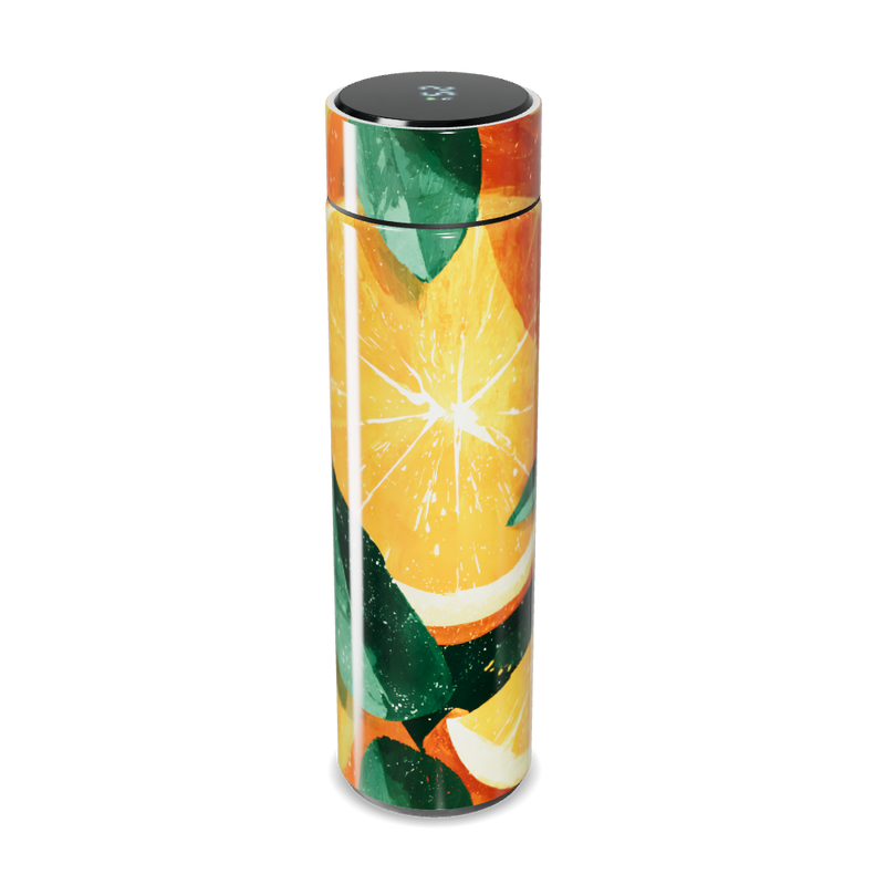 Garrafa Térmica Touch - Estampa Frutas Cítricas