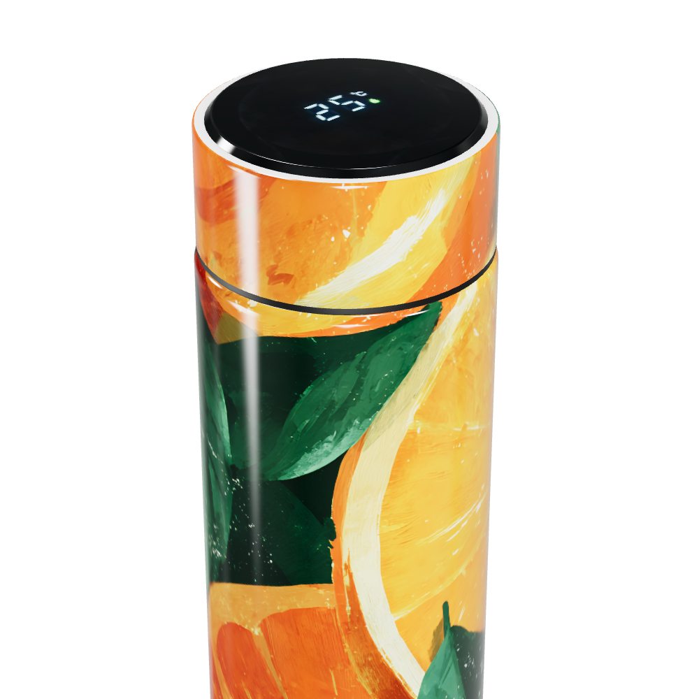 Garrafa Térmica Touch - Estampa Frutas Cítricas