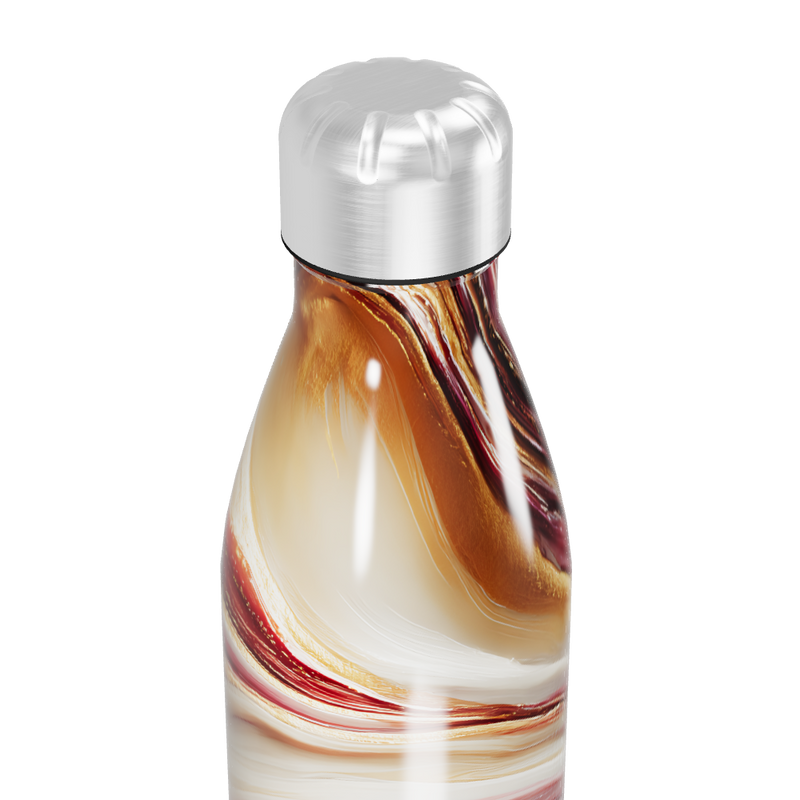 Garrafa Inox Mármore Vermelho 750ml