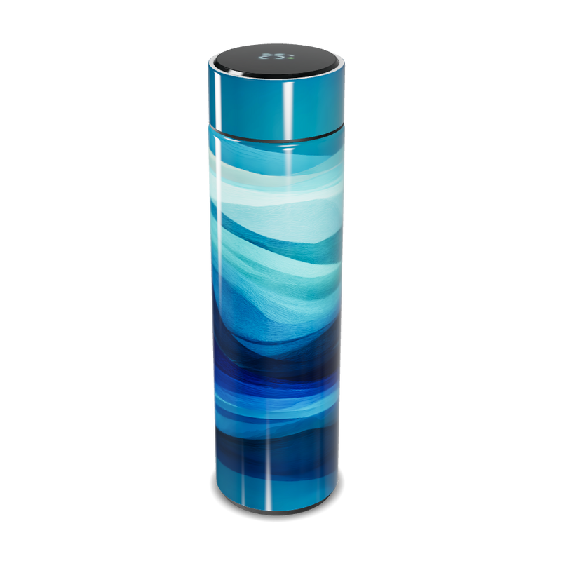 Garrafa Térmica Touch - Azul Ondas