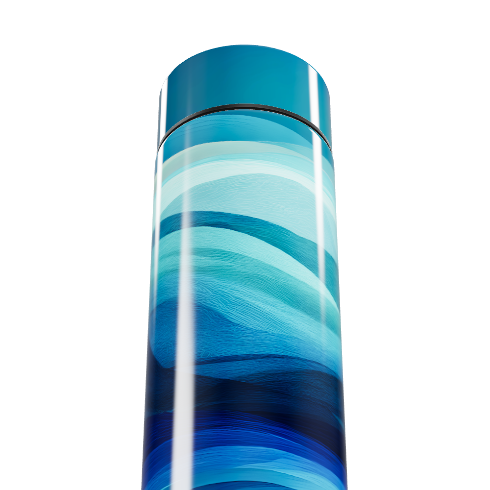 Garrafa Térmica Touch - Azul Ondas