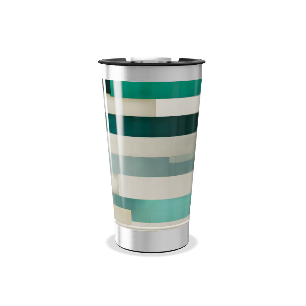 Copo Térmico - Listras Coloridas Aço