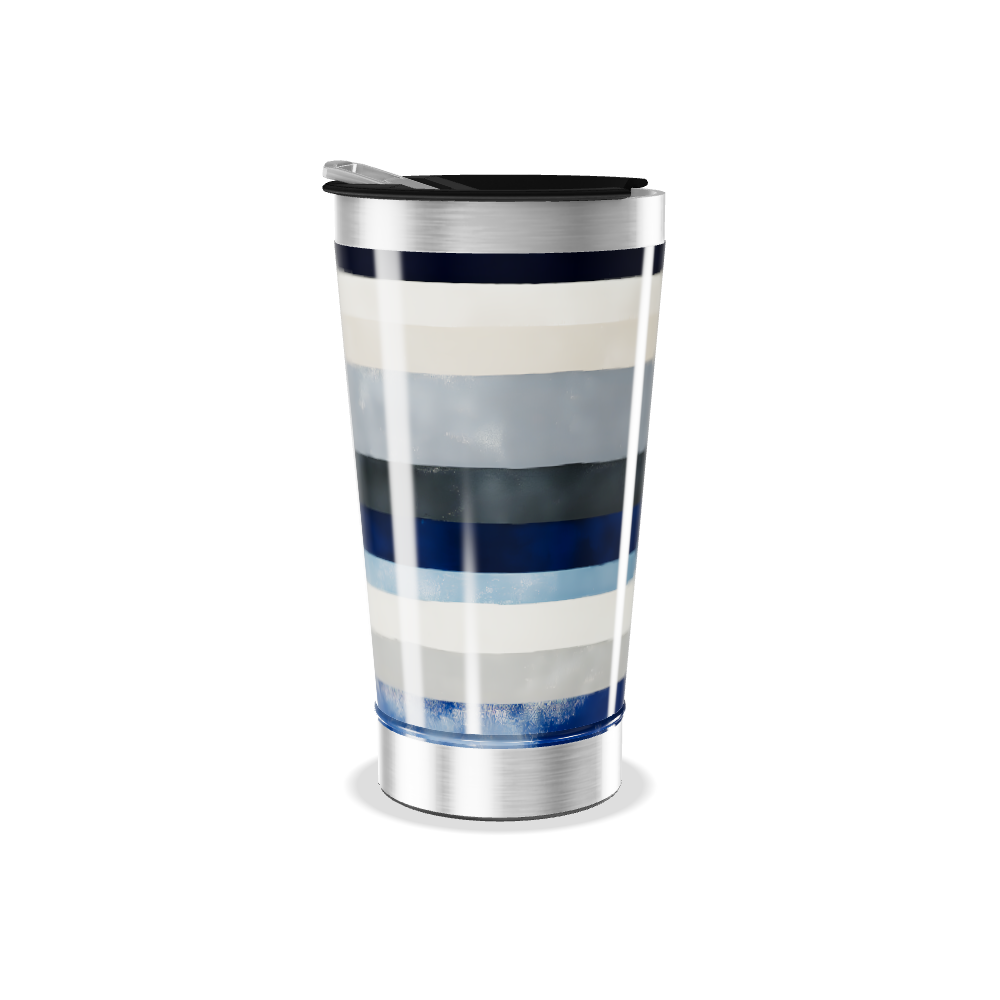 Copo Térmico - Listras Multicoloridas