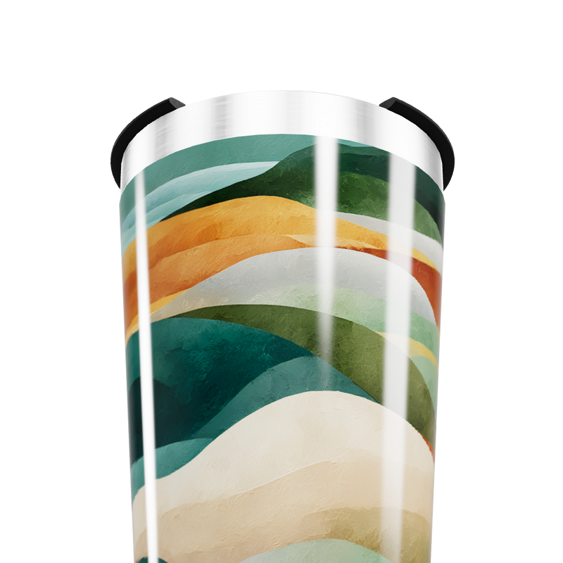 Copo Térmico - Estampa Abstrata Colorida