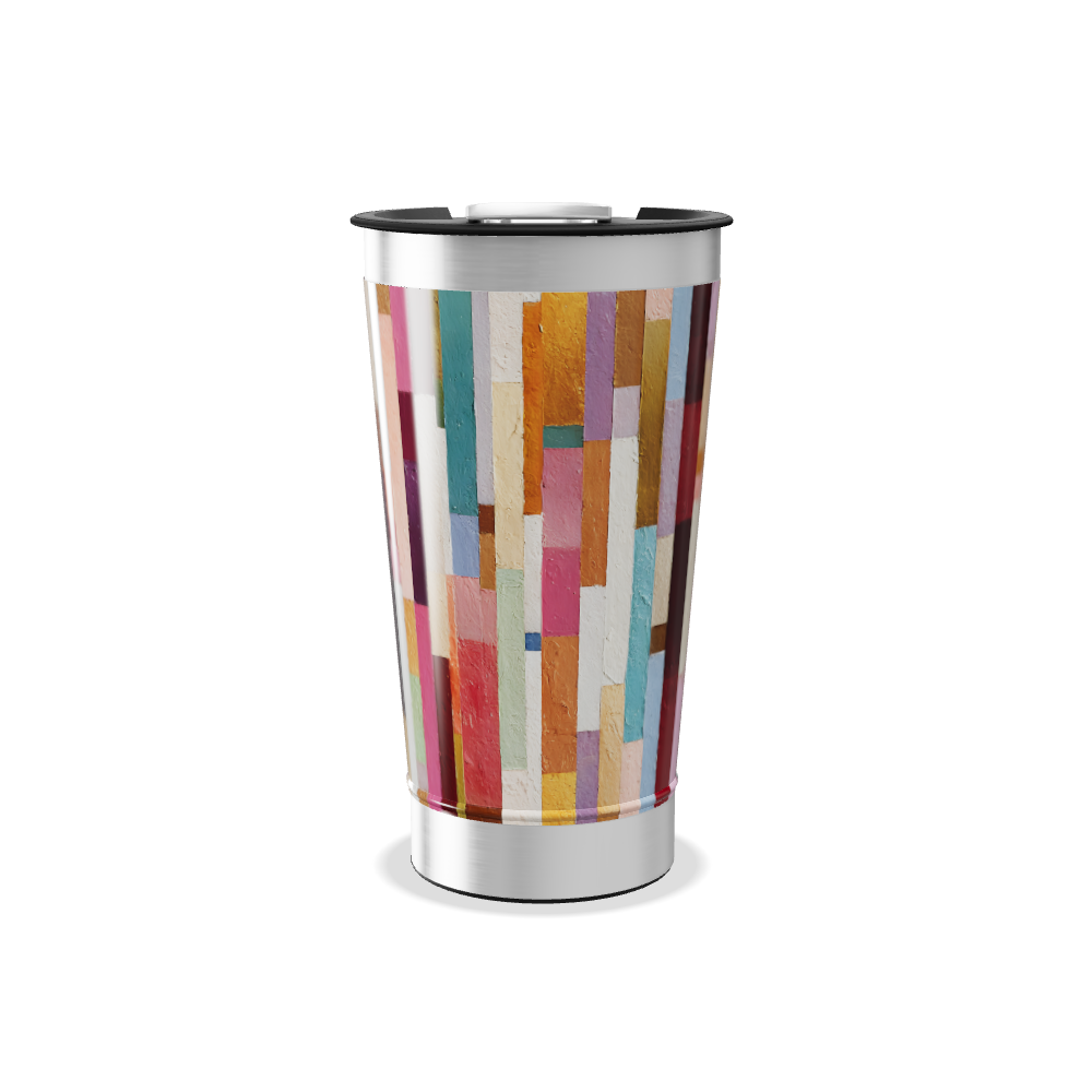 Copo Térmico - Estampa Colorida Vertical