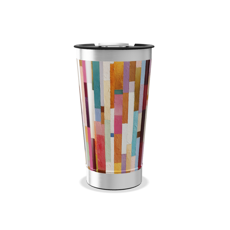 Copo Térmico - Estampa Colorida Vertical