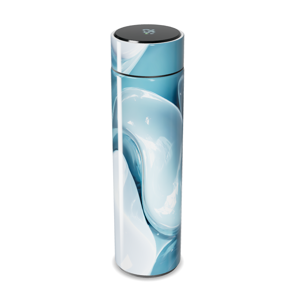 Garrafa Térmica Touch - Azul Marmorizada