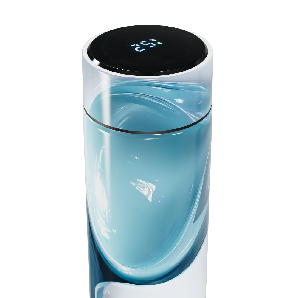Garrafa Térmica Touch - Azul Marmorizada