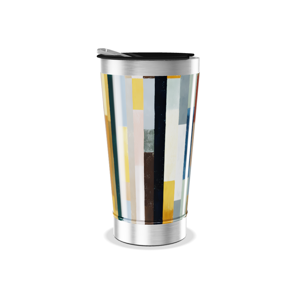 Copo Térmico - Estampa Colorida Retangular